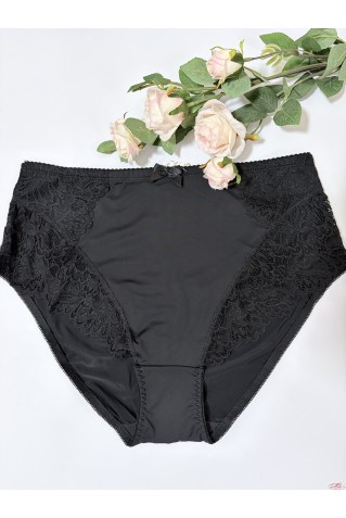 Трусики слипы из микрофибры и кружева Annajolly 61013